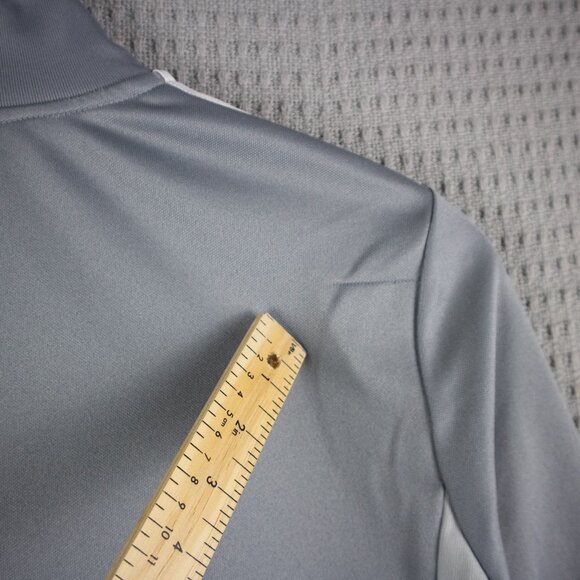 Adidas Youth Large Grey Climalite Track Jacket Zip Up - Picture 8 of 8